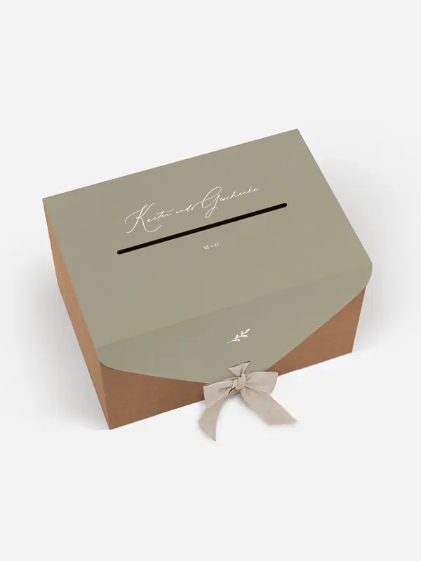 Kartenbox Hochzeit Golden Branch