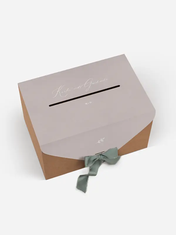 Kartenbox Hochzeit Golden Branch