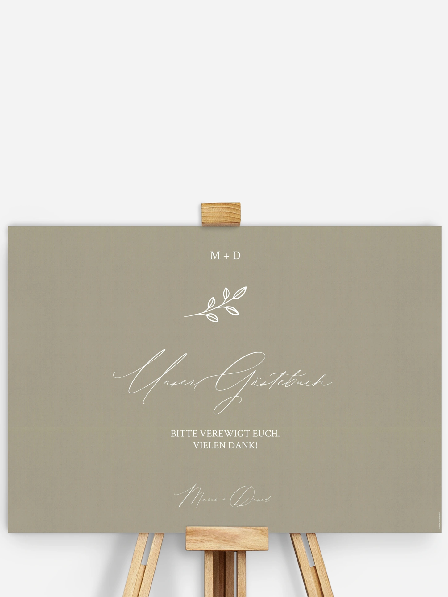 Gästebuch Poster Golden Branch