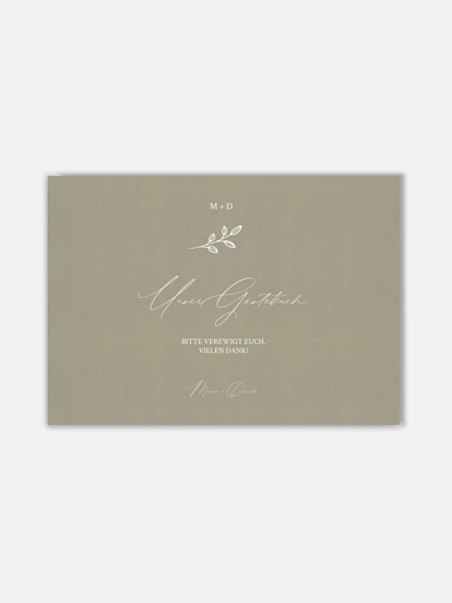Gästebuch Poster Golden Branch
