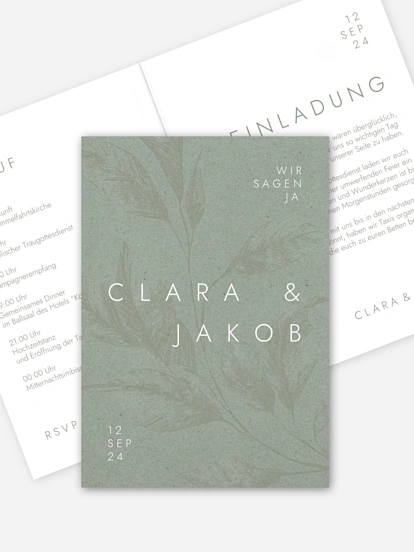 Hochzeitseinladung Delicate Botanical