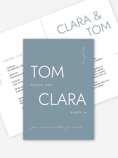 Hochzeitseinladung We said Yes