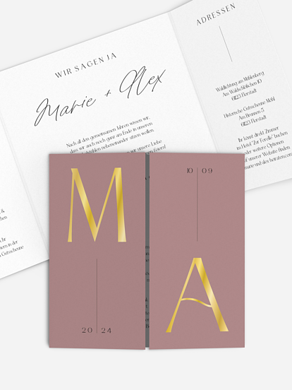 Hochzeitseinladung Julie