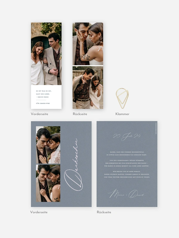 Dankeskarte Hochzeit Wedding Day