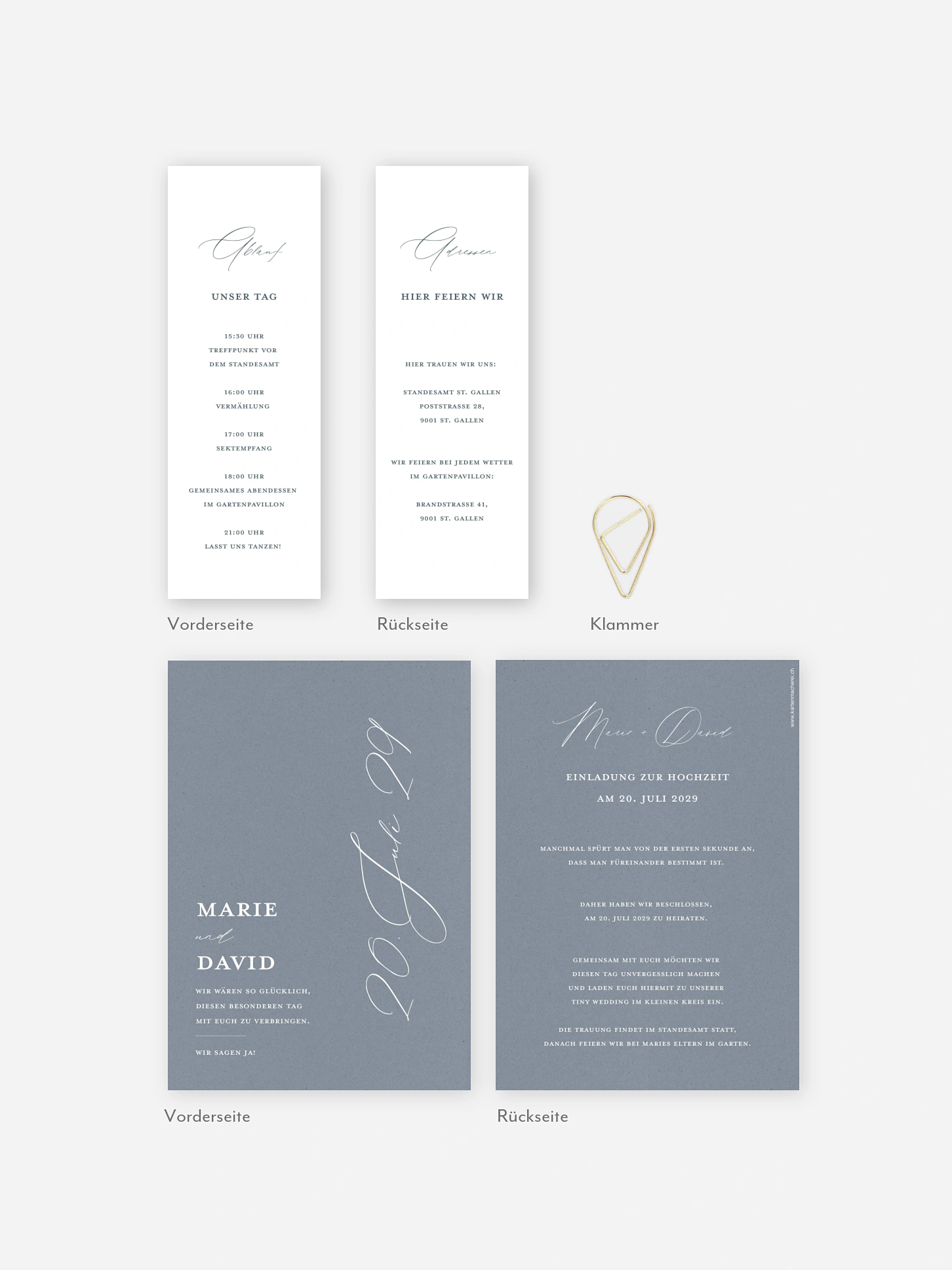 Hochzeitseinladung Wedding Day