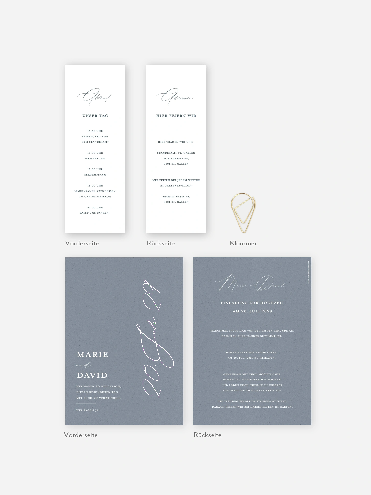 Hochzeitseinladung Wedding Day