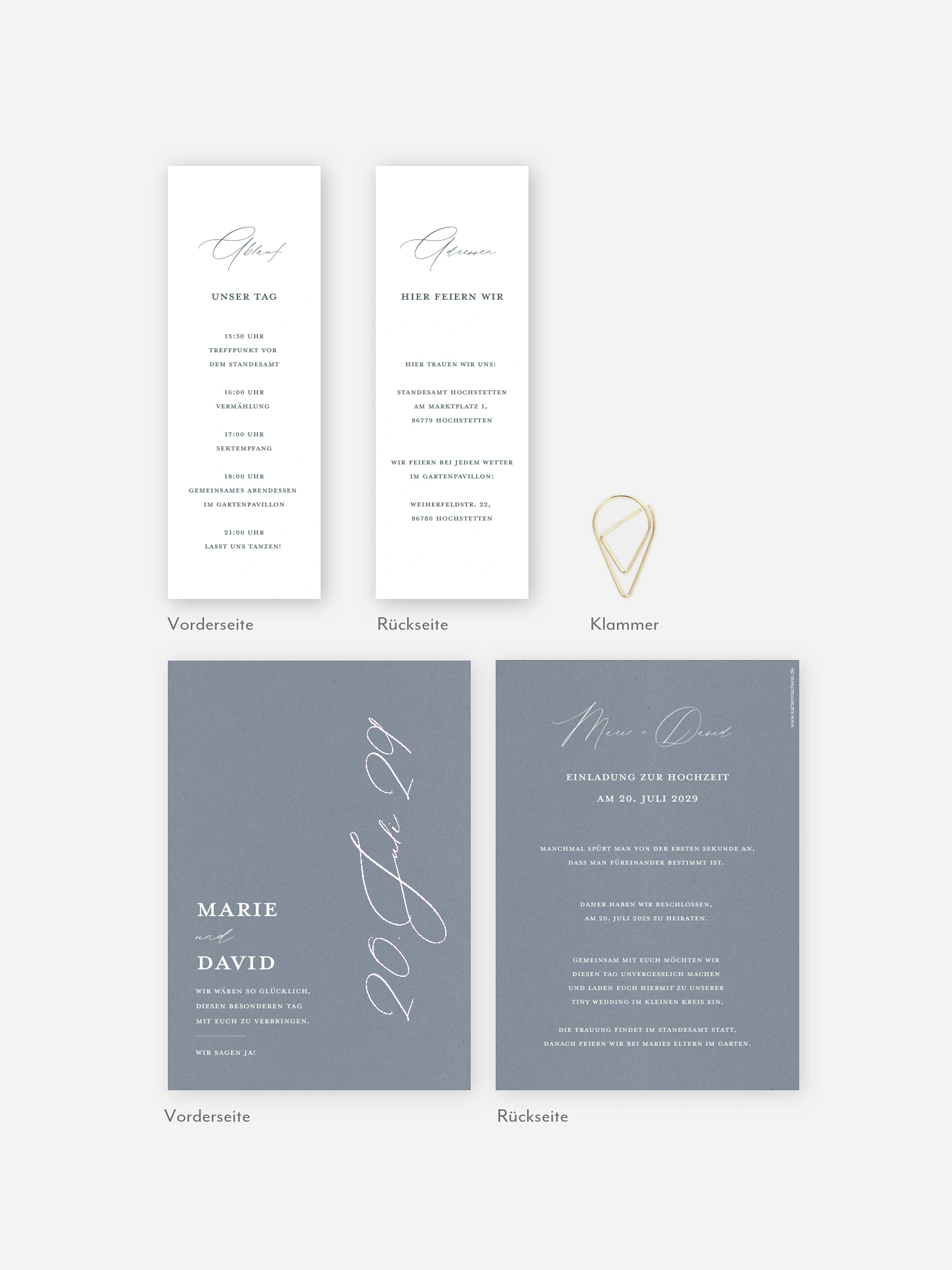 Hochzeitseinladung Wedding Day