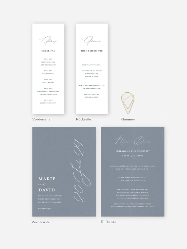 Hochzeitseinladung Wedding Day