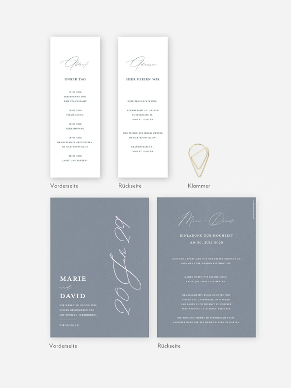 Hochzeitseinladung Wedding Day