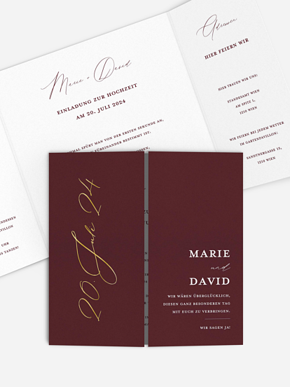 Hochzeitseinladung Wedding Day