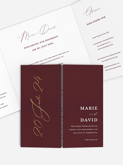 Hochzeitseinladung Wedding Day