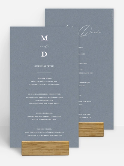 Men&#xFC;karte Hochzeit Wedding Day