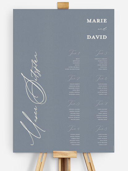 Sitzplan Plakat Wedding Day