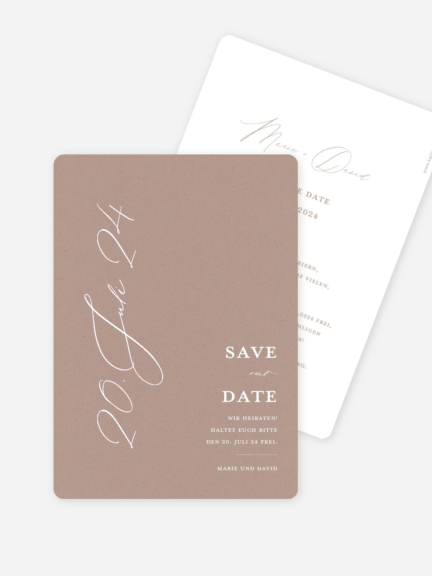 Save-the-Date Karte Wedding Day