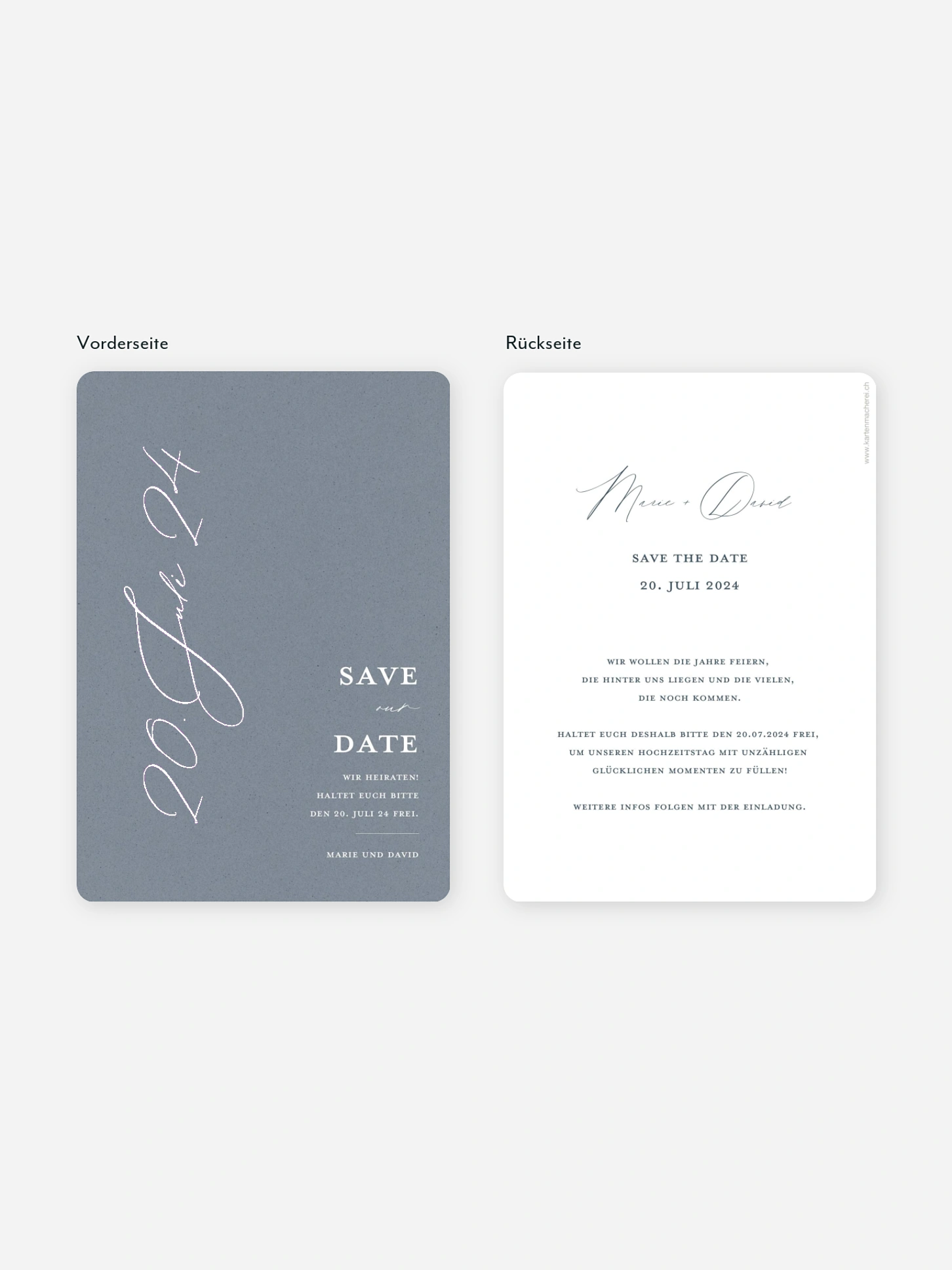 Save-the-Date Karte Wedding Day