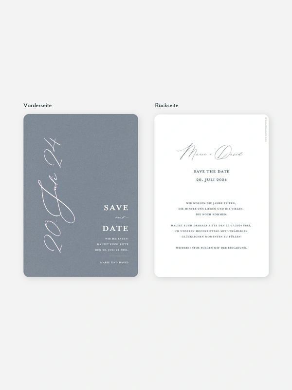 Save-the-Date Karte Wedding Day