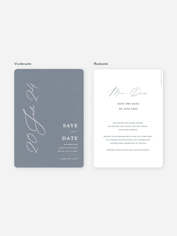 Save-the-Date Karte Wedding Day