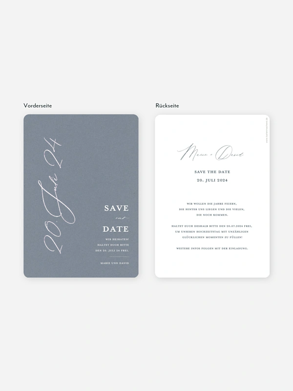 Save-the-Date Karte Wedding Day