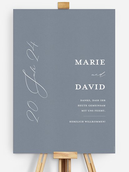 Willkommensschild Wedding Day