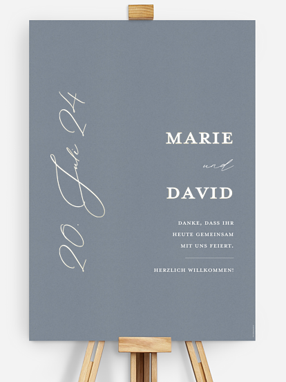 Willkommensschild Wedding Day