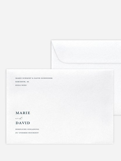 Briefumschlag mit Motiv Wedding Day