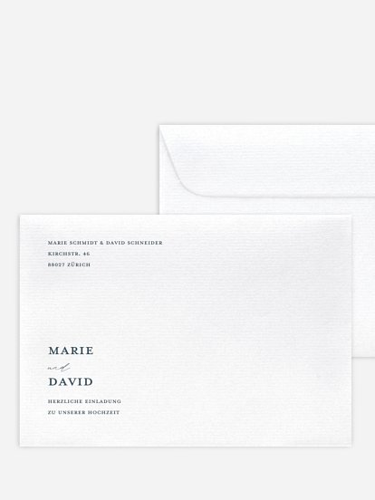 Briefumschlag mit Motiv Wedding Day