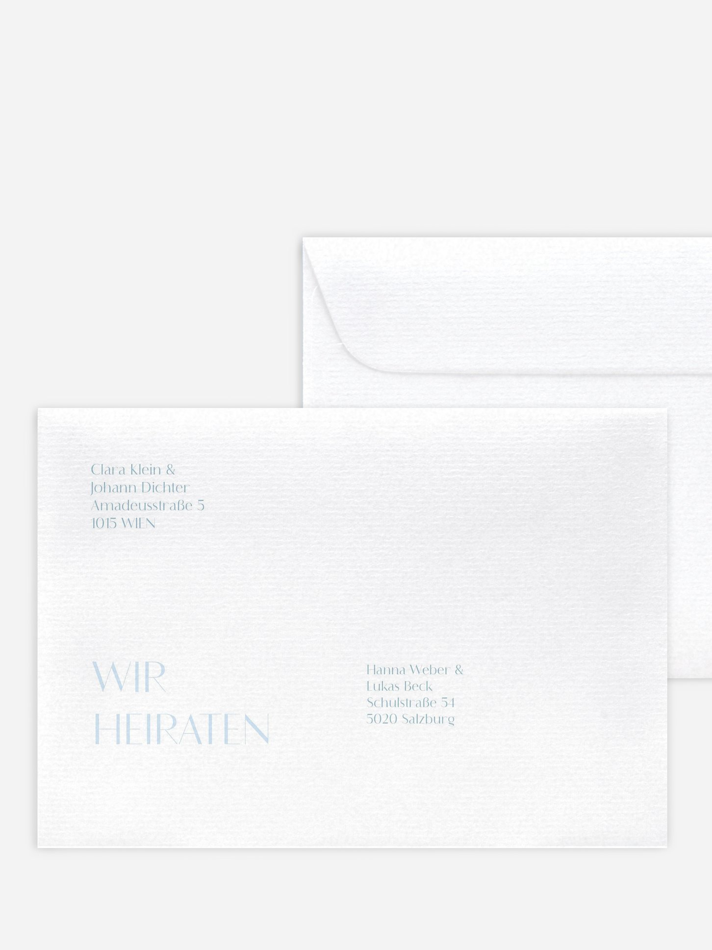 Bedruckter Briefumschlag Hochzeit Elegant Classic