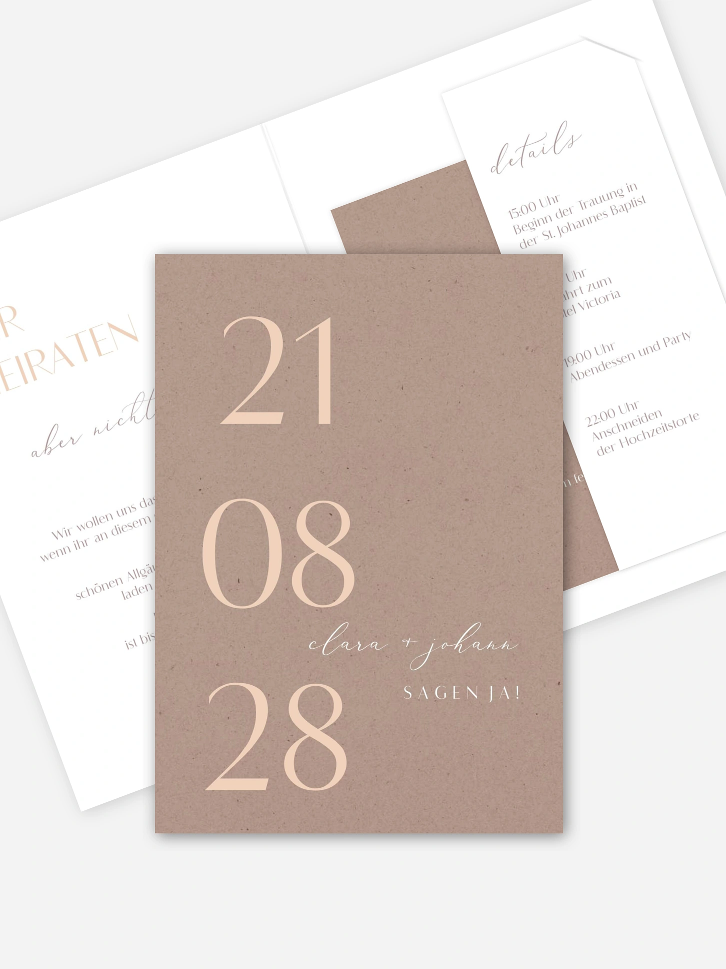 Hochzeitseinladung Elegant Classic