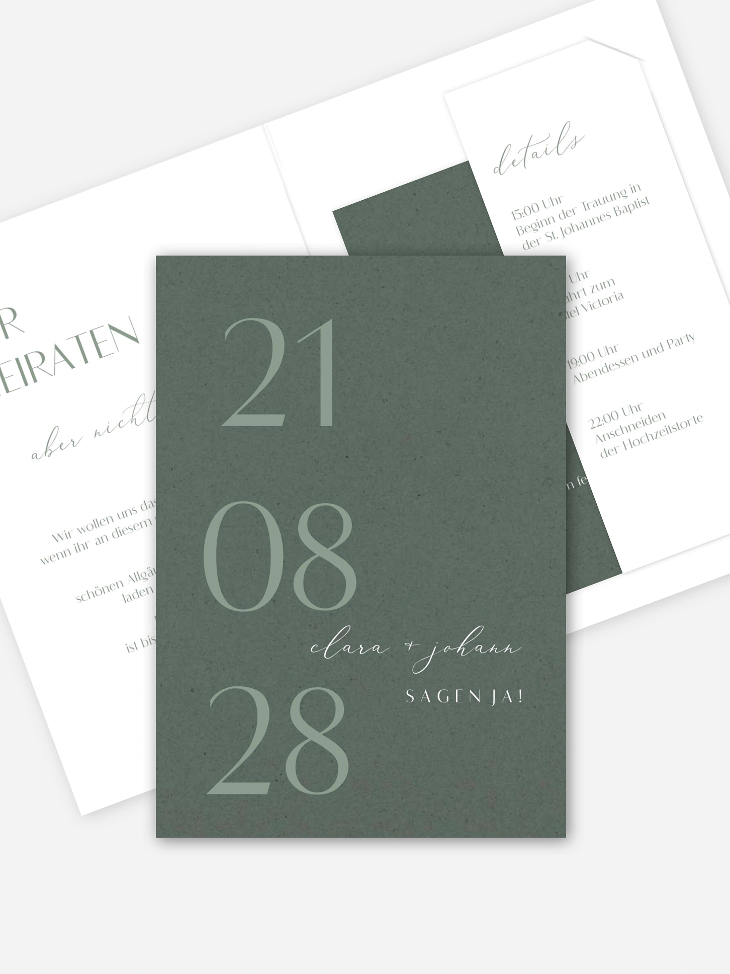 Hochzeitseinladung Elegant Classic