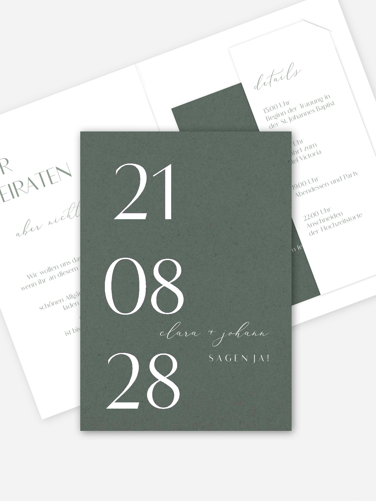 Hochzeitseinladung Elegant Classic