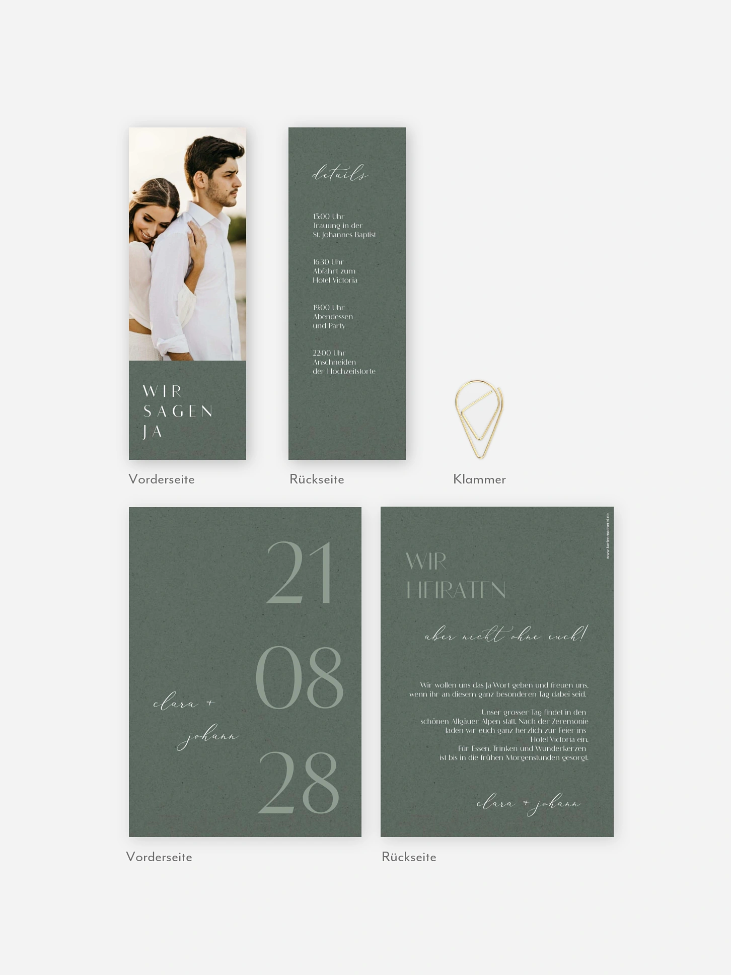 Hochzeitseinladung Elegant Classic