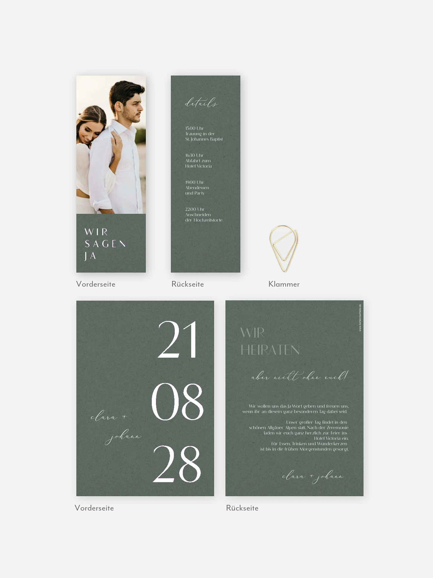 Hochzeitseinladung Elegant Classic