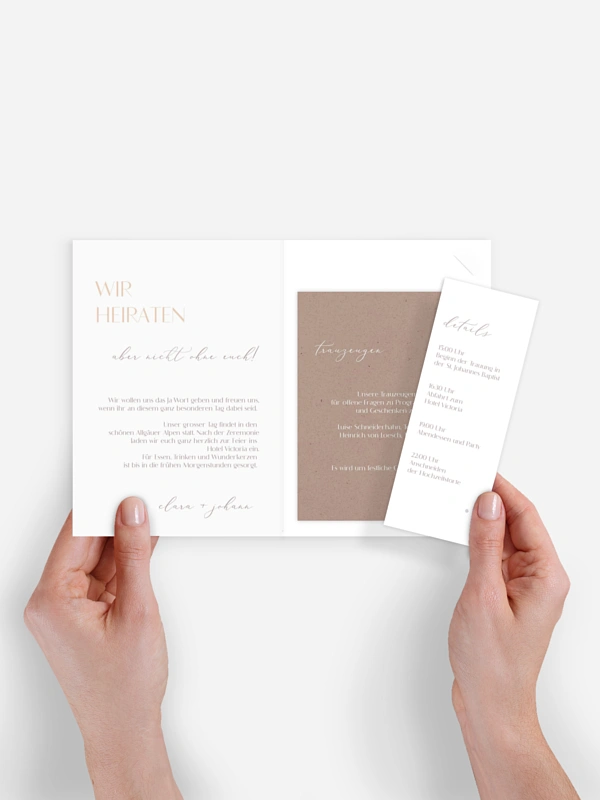 Hochzeitseinladung Elegant Classic