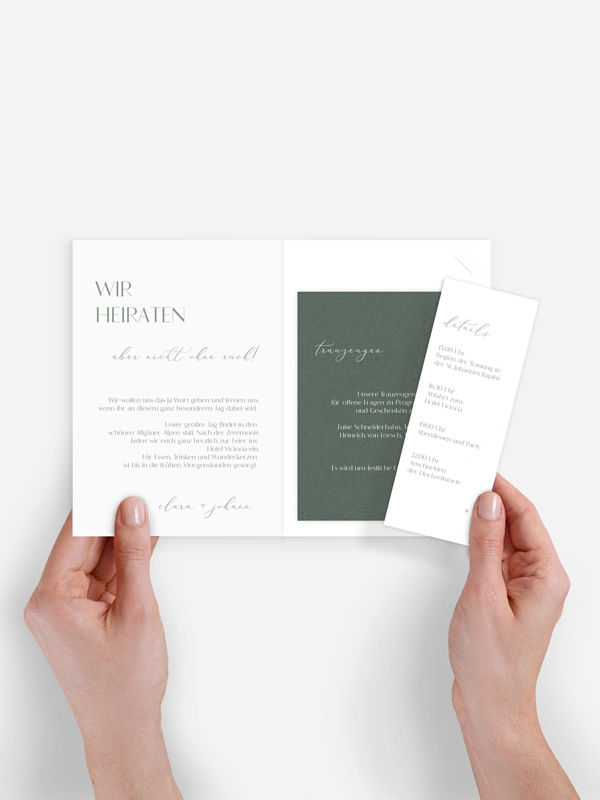 Hochzeitseinladung Elegant Classic