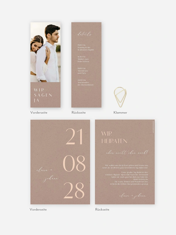 Hochzeitseinladung Elegant Classic