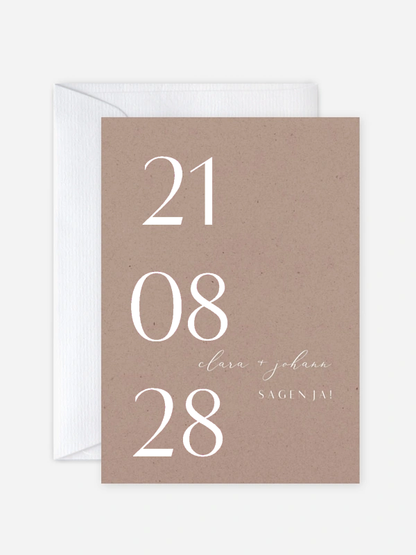 Hochzeitseinladung Elegant Classic