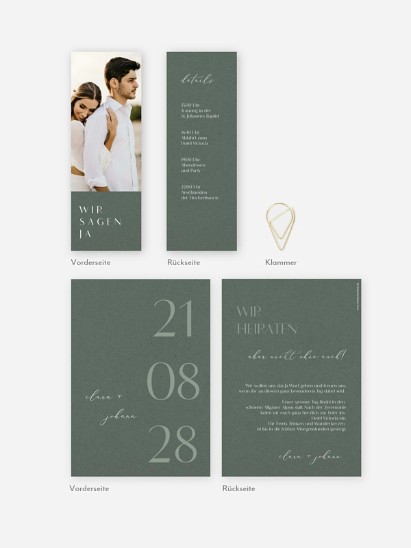 Hochzeitseinladung Elegant Classic