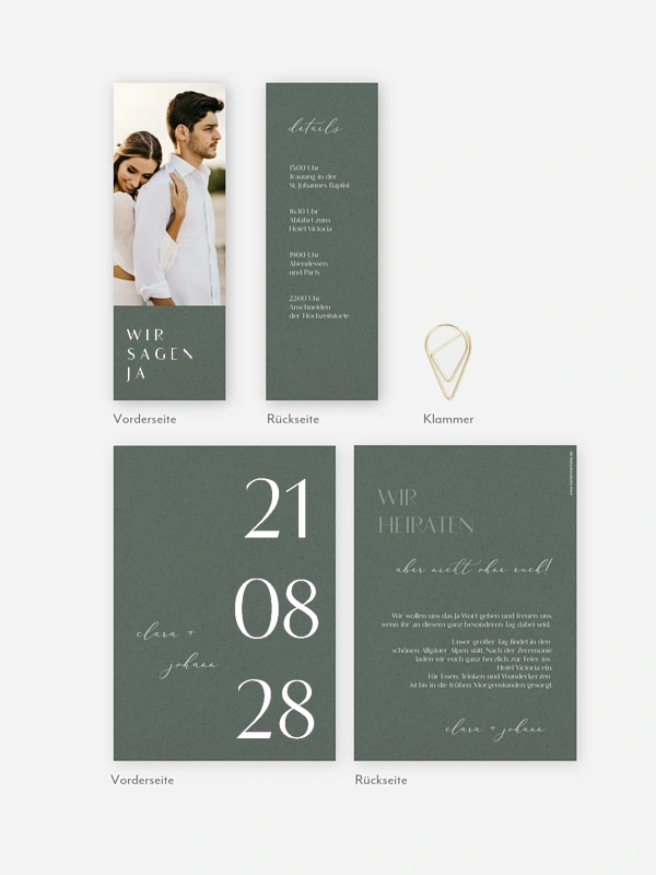 Hochzeitseinladung Elegant Classic