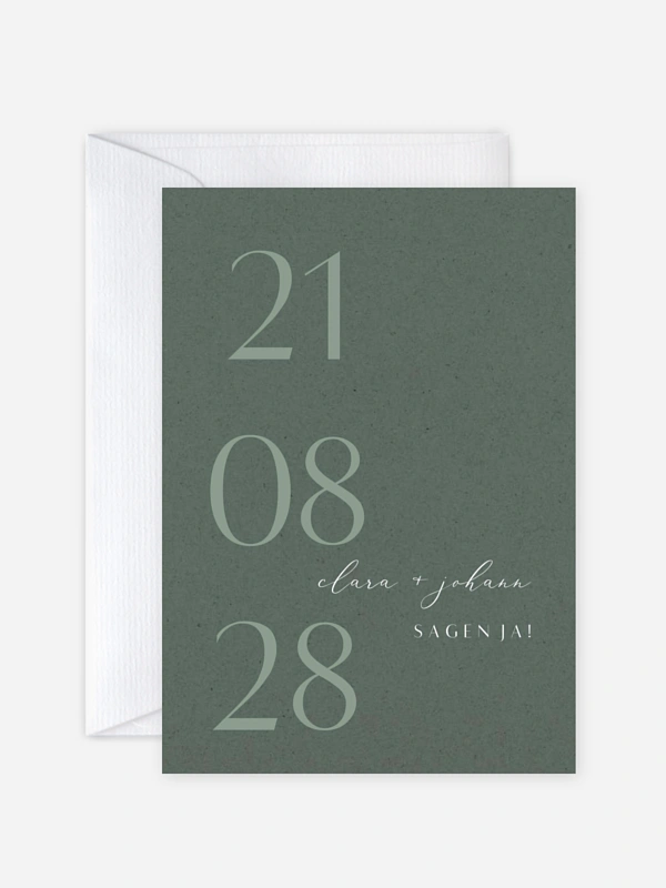 Hochzeitseinladung Elegant Classic
