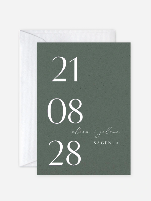 Hochzeitseinladung Elegant Classic