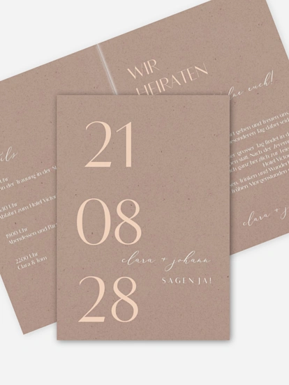 Hochzeitseinladung Elegant Classic