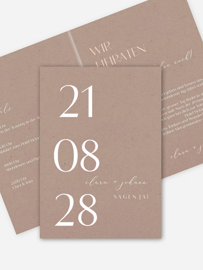 Hochzeitseinladung Elegant Classic
