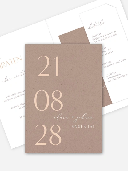 Hochzeitseinladung Elegant Classic