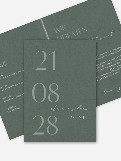 Hochzeitseinladung Elegant Classic