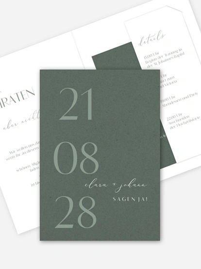 Hochzeitseinladung Elegant Classic