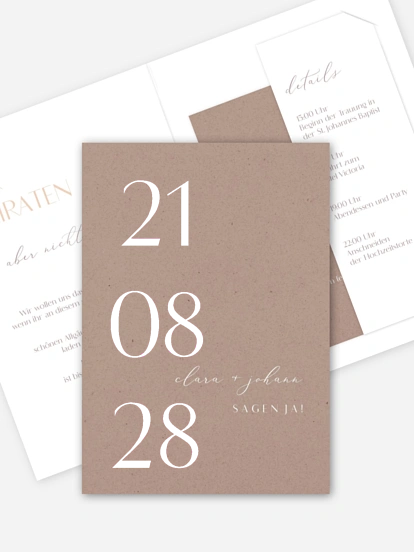 Hochzeitseinladung Elegant Classic