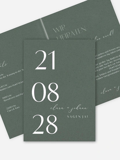 Hochzeitseinladung Elegant Classic