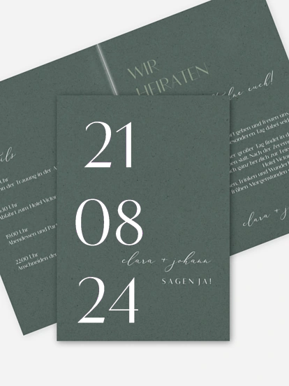 Hochzeitseinladung Elegant Classic