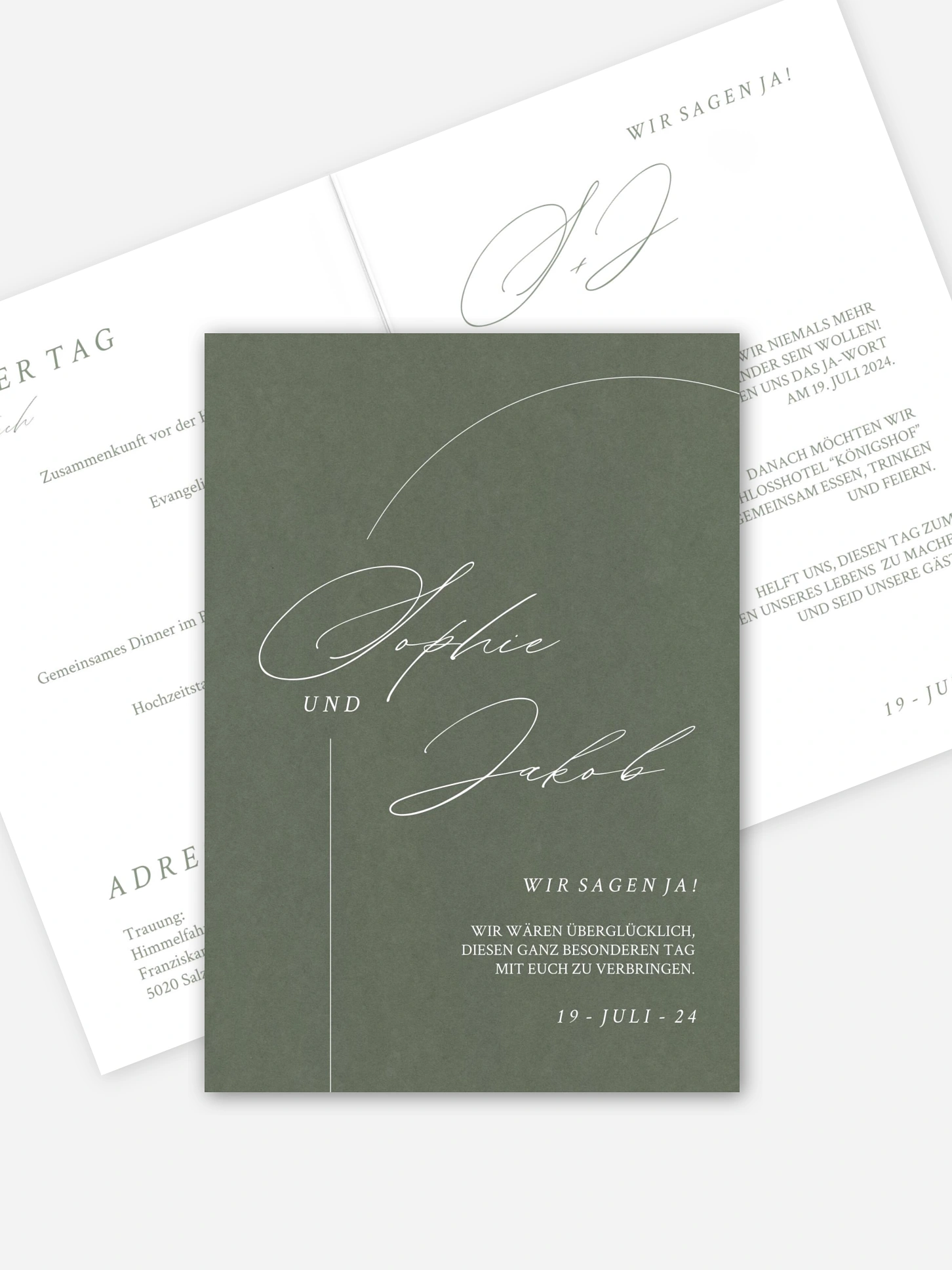 Hochzeitseinladung Simple Elegance