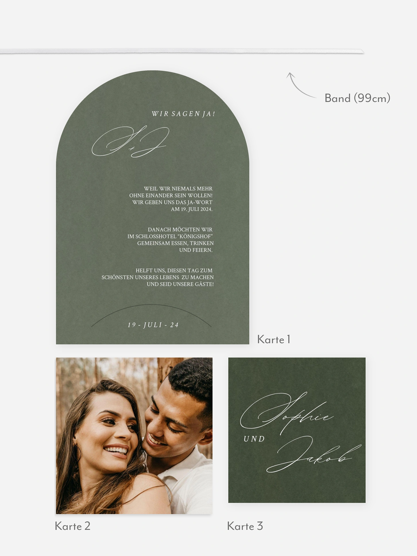 Hochzeitseinladung Simple Elegance